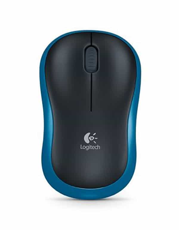 Optikai egér, vezeték nélküli, Logitech M185, kék